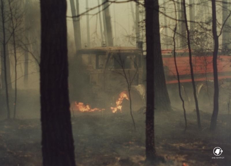 Pożar w okolicy Kuźni Raciborskiej.