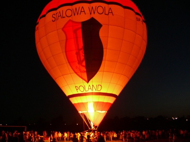 Świecący balon Stalowej Woli.