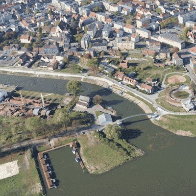 Gminy Sulechów i Nową Sól łączy z Głogowem Odra (na zdjęciu port w Nowej Soli). Czy to wystarczy, by połączył je wspólny obszar metropolitarny?