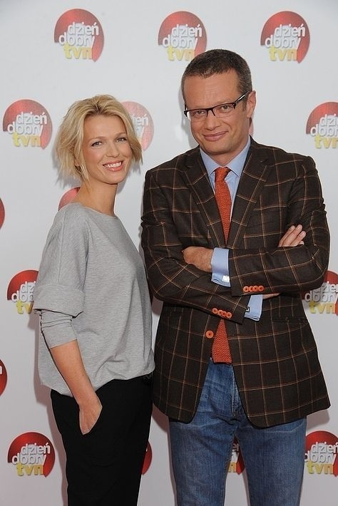 Magda Mołek i Marcin Meller (fot. Cezary Piwowarski/TVN)