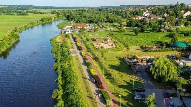 Tereny nad rzeką Narew w Łomży.