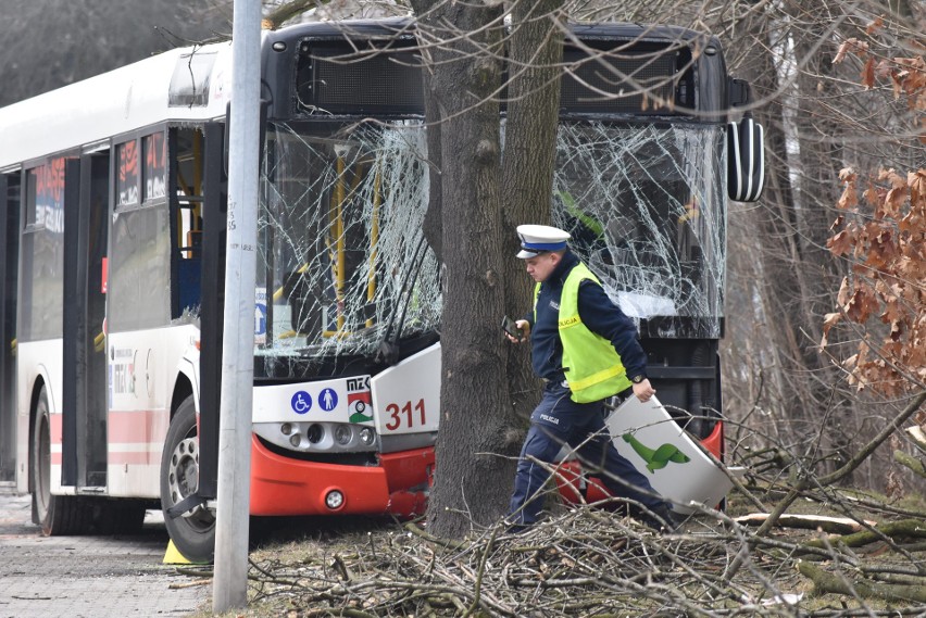 Az dziewięć osób zostało rannych w wypadku autobusu w...