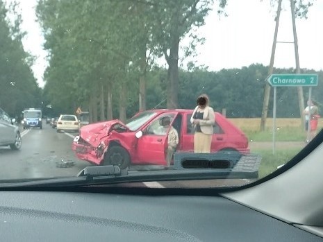 Kolizja na drodze Słupsk - Ustka