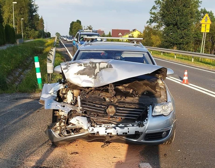 Cieniawa. Groźnie wyglądający wypadek na DK 28 pod Nowym Sączem