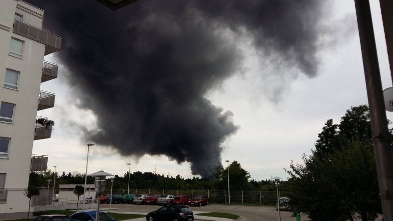 Wielki pożar na Dąbrowie. Płonie fabryka Coko Werk