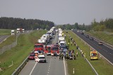 Wypadek na trasie S5 niedaleko Żnina - zdjęcia. Jedna osoba trafiła do szpitala w Bydgoszczy 