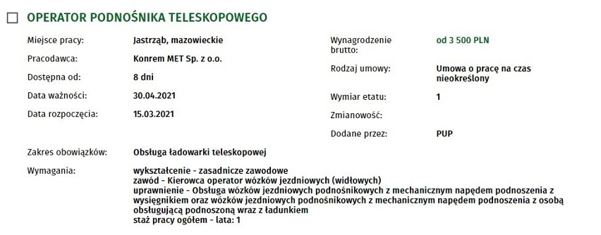 Zobacz oferty pracy w powiecie szydłowieckim. Ile pracodawcy dają zarobić i jakich pracowników poszukują?