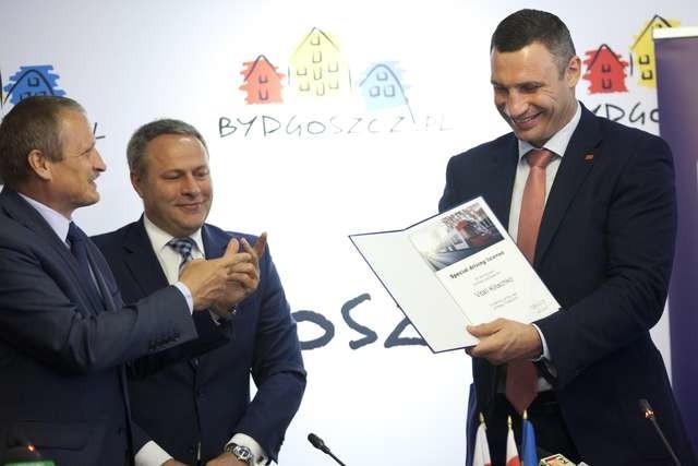 Wladimir Kliczko w BydgoszczyMer Kijowa w Bydgoszczy