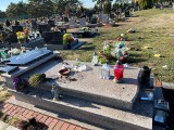 Policja postawiła zarzuty za dewastację nagrobka na cmentarzu przy ul. Wiślanej w Bydgoszczy