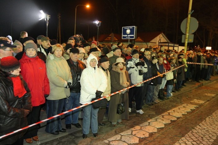 Polska wchodzi do strefy Schengen - uroczystości na granicy...