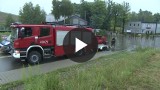 Ulewa w Piekarach Śląskich. Strażacy ratowali zakłady przed podtopieniem