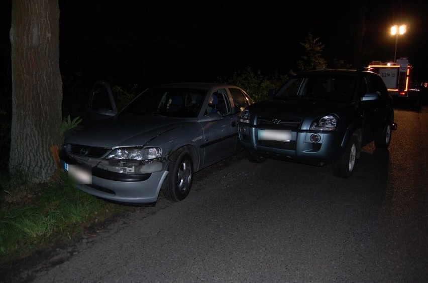 Strzelanina na drodze w gminie Tworóg: Mężczyzna staranował...