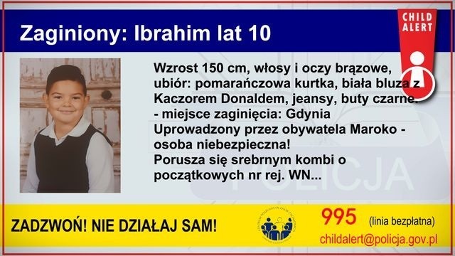 Policja z całego kraju poszukuje 10-letniego Ibrahima -...