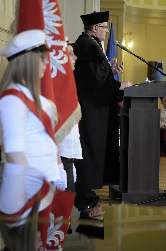 Prezydent Bronisław Komorowski doktorem honoris causa bydgoskiego UKW [zdjęcia]