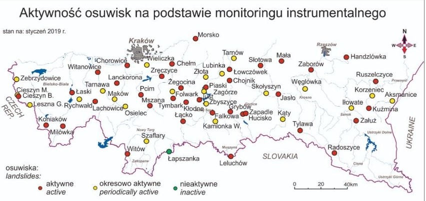 Aktywne osuwiska w górach