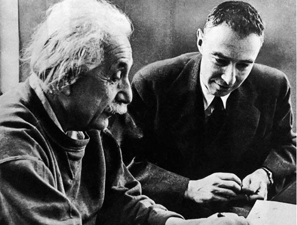 Albert Einstein i Robert Oppenheimer w Institute for Advanced Study