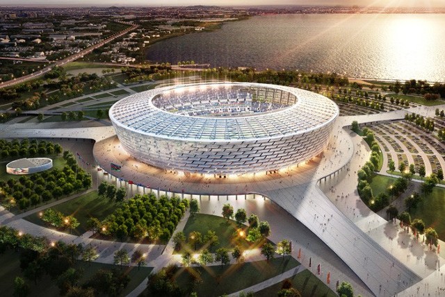 Azerbejdżan, Baku Olympic Stadium - 3 mecze grupowe i ćwierćfinał