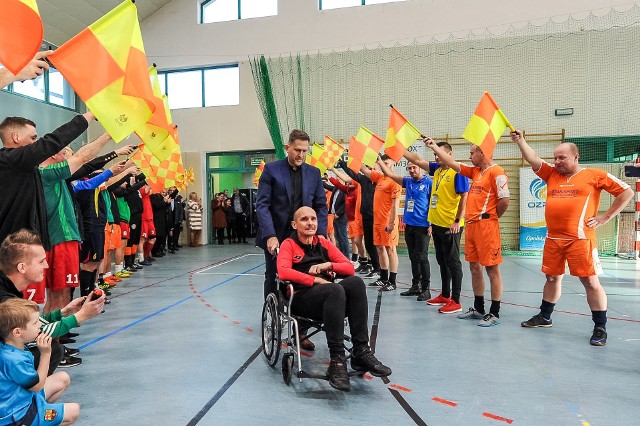 Daniel Szpila otrzymał ogromne wsparcie od wszystkich uczestników 30. Turnieju o Puchar Przewodniczącego KS OZPN.