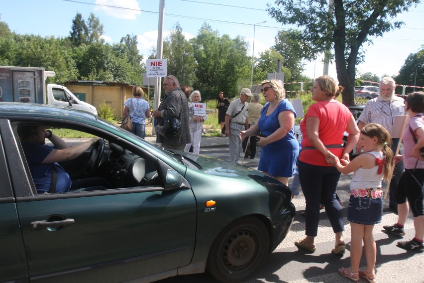 Blokada drogi w Mysłowicach