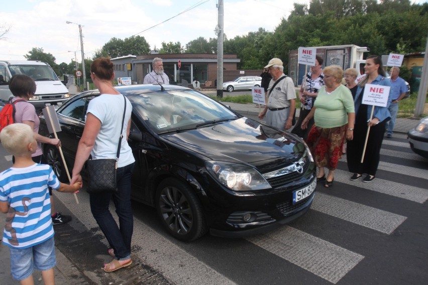 Blokada drogi w Mysłowicach