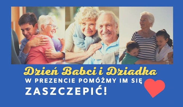 Zrób prezent na Dzień Babci i Dzień Dziadka - pomóż im zaszczepić się przeciwko COVID-19!