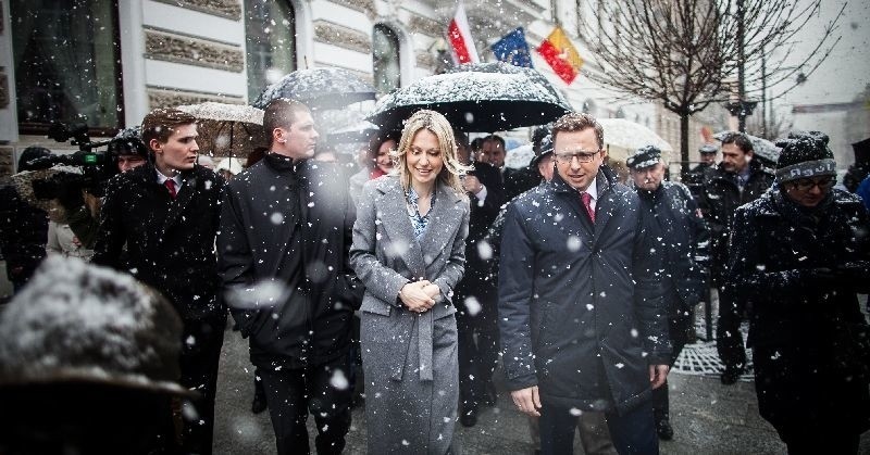 Ogórek na Piotrkowskiej. Kandydatka na prezydenta przyjechała do Łodzi [zdjęcia]