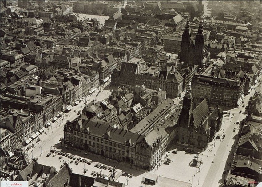 Rok 1935 , Rynek i okolice z lotu ptaka