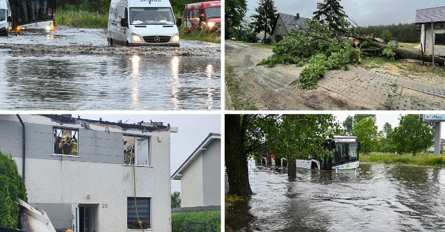 Ulewa z burzą w Szczecinie i regionie. Wiele ulic oraz miejscowości znalazło się nie tylko pod wodą, ale również zostało powalonych sporo drzewa. Zobaczcie fotorelacje z tego zdarzenia