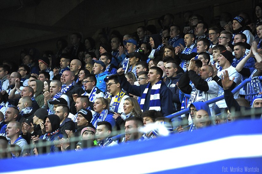 Kibice na meczu Lech Poznań - Lechia Gdańsk