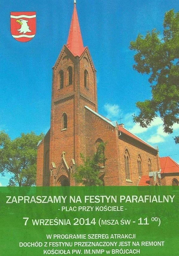 Z inicjatywy proboszcza w Brójcach odbędzie się parafialny festyn.