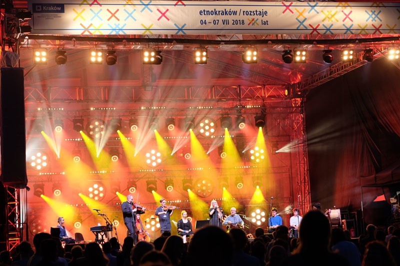 EtnoKraków/Rozstaje 2018 - Muzykanci zagrali na Placu Wolnica 
