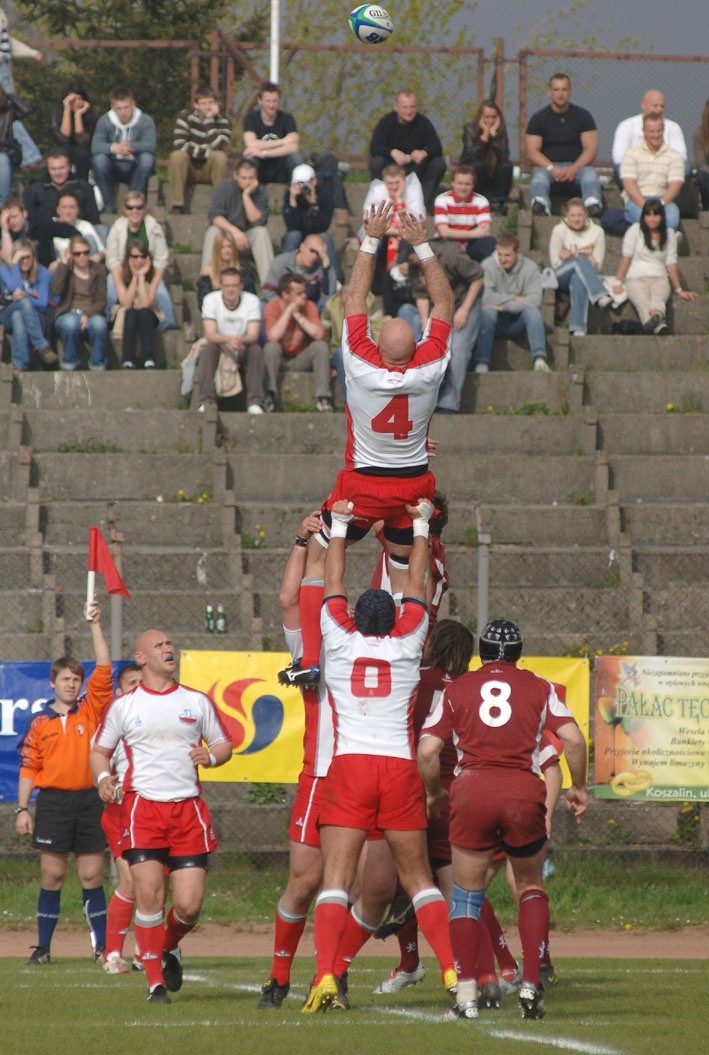 Mecz rugby Polska - Łotwa w Koszalinie. Zobacz archiwalne zdjęcia