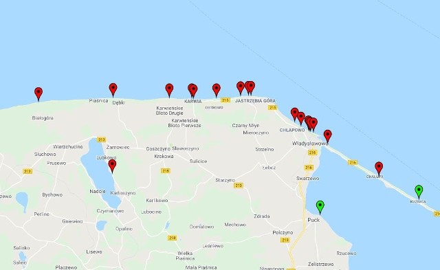 Zakaz kąpieli nad Bałtykiem. Sinice w Bałtyku 2018 stan na 28 lipca [MAPA ONLINE]