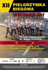 Katowice: pobiegną spod Krzyża przy kopalni Wujek do grobu Popiełuszki w Warszawie