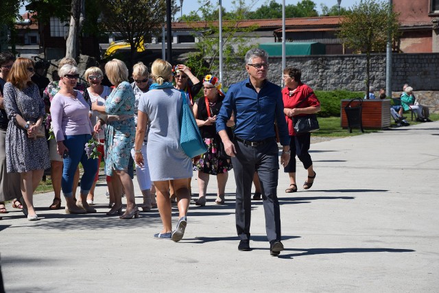 Jacek Sauter - burmistrz Bytomia Odrzańskiego - podczas Święta Bzów 2018