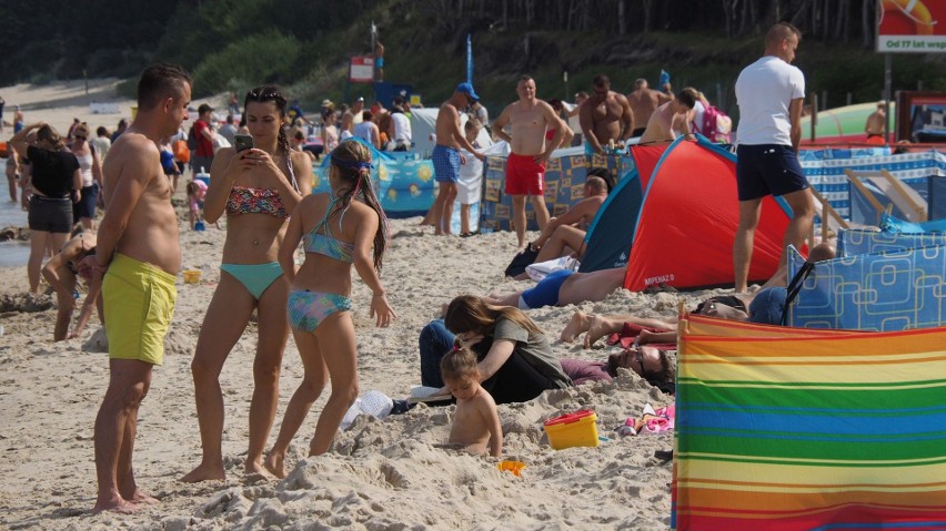 Tak we wtorek wyglądała plaża zachodnia w Kołobrzegu.