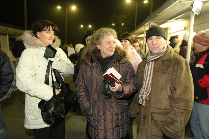 Polska wchodzi do strefy Schengen - uroczystości na granicy...