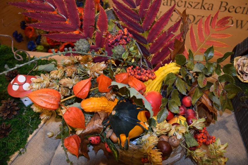 Tylko w radziejowskiej bibliotece można obejrzeć takie cudeńka - wspaniałą wystawę pełną jesiennych barw...
