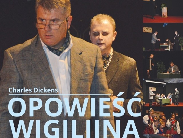 Plakat spektaklu „Opowieść Wigilijna” Charlesa Dickensa