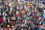 Protest związkowców w Warszawie 18 kwietnia [ZDJĘCIA, RELACJA]