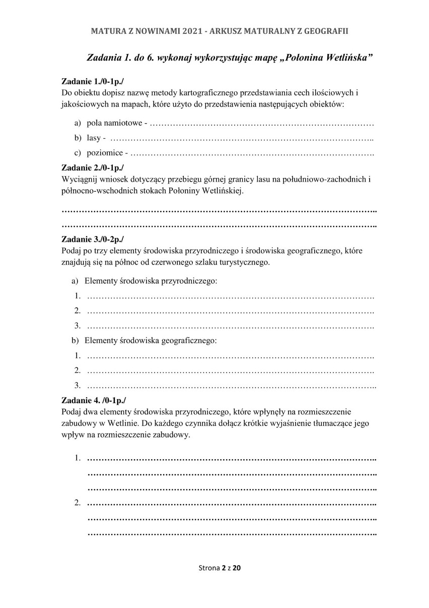 Próbna matura 2021. Geografia na poziomie rozszerzonym [PYTANIA I ODPOWIEDZI]