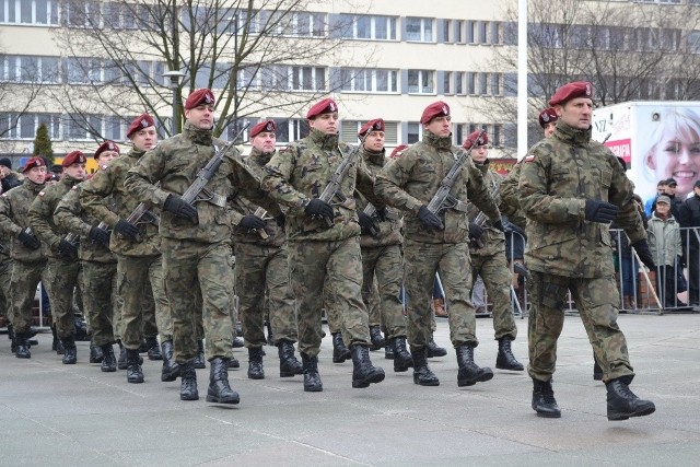 Przysięga wojskowa w Gliwicach