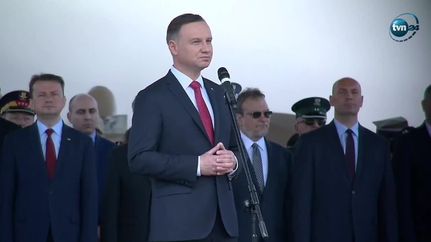 Prezydent Duda w Zamościu: dziękuję, że dzielnie bronicie granic 