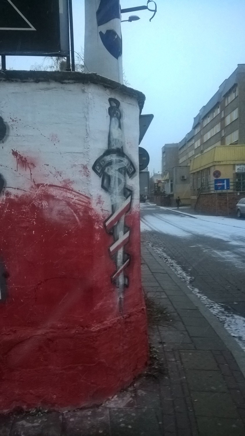 Mural Żołnierze Wyklęci na rogu Starobojarskiej i...