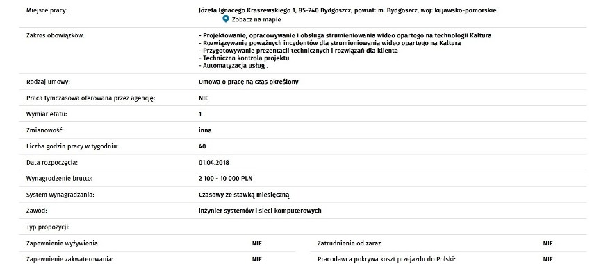 Prezentujemy oferty powiatowych urzędów pracy w województwie...