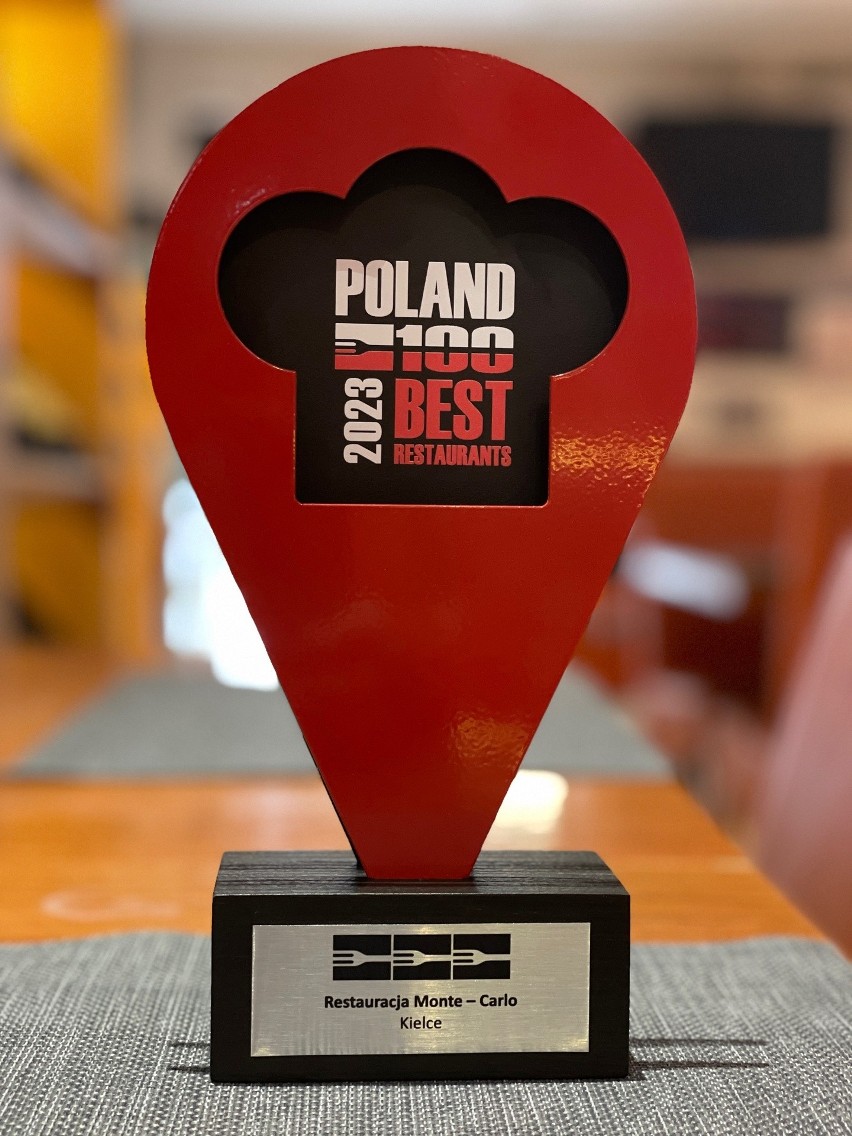 Statuetka Poland 100 Best Restaurants 2023