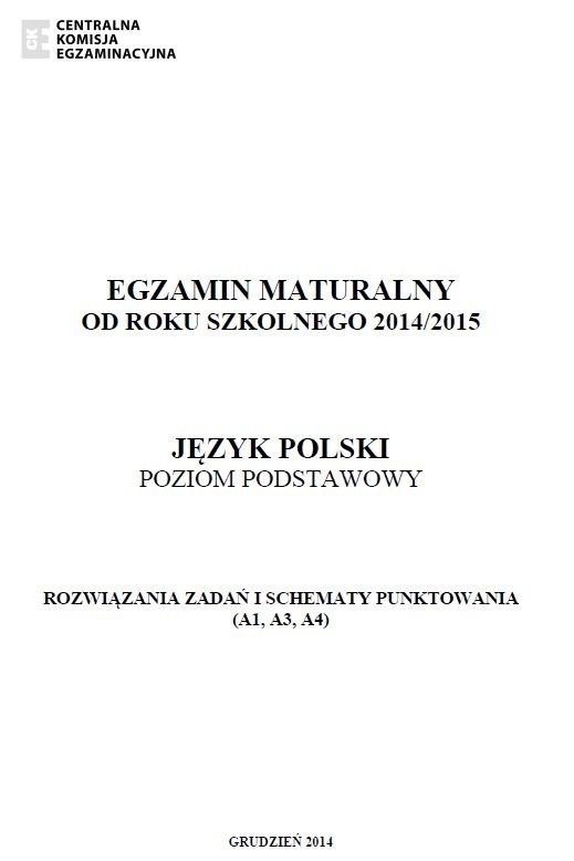 Próbna matura 2014/2015 język polski. Odpowiedzi