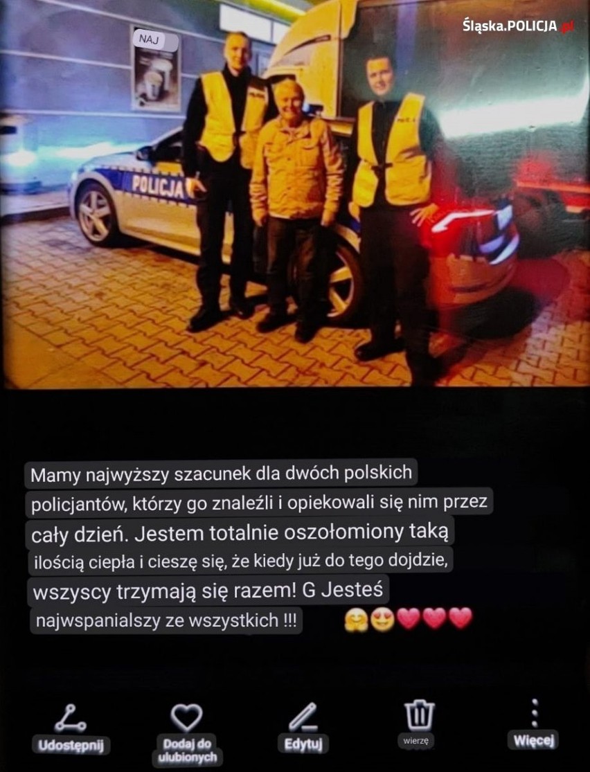 Policjanci z komisariatu autostradowego w Gliwicach...