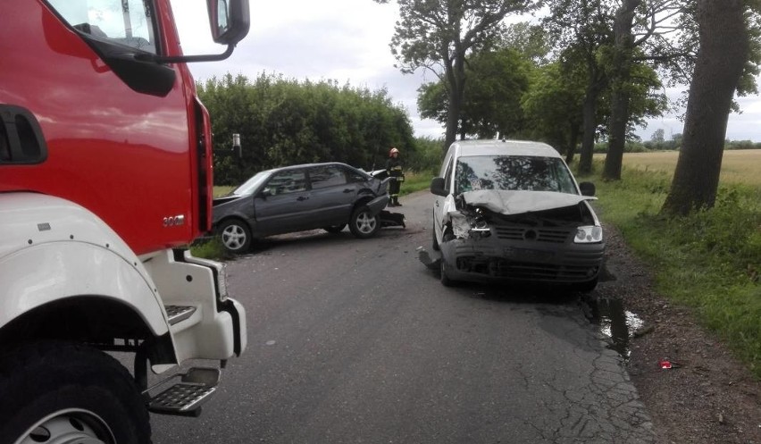 Wypadek w gminie Darłowo. Jedna osoba ranna