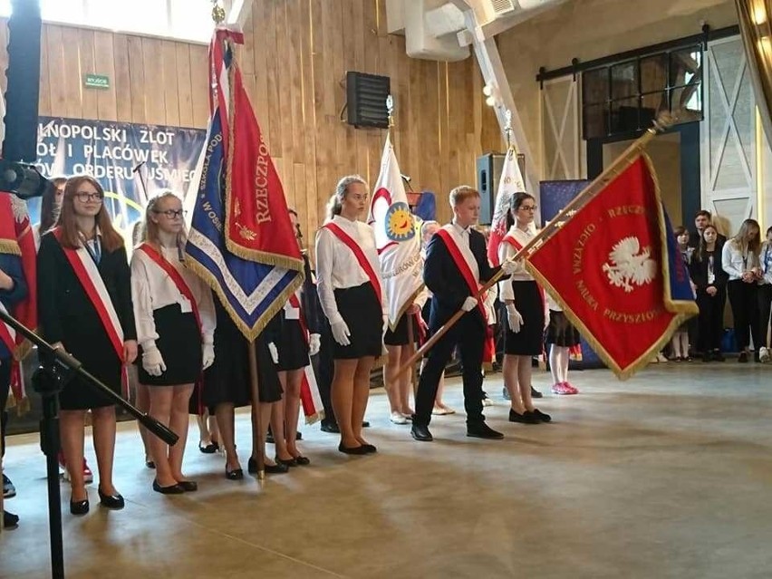 Ekipa z Osieka - na ogólnopolskim zlocie szkół noszących imię Kawalerów Orderu Uśmiechu